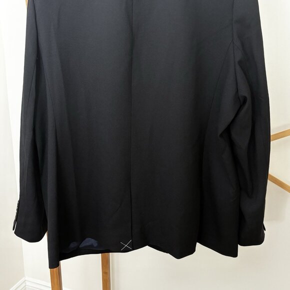 J.Crew Willa Italian City Wool Blazer Jacket Plus Size 20 Black BK020 - Picture 9 of 13